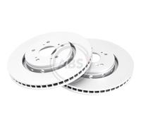 A.B.S. 2X Disque De Frein Avant Ø315 Mm Ventilé Revêtu Pour Honda CR-V IV RM