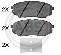 A. B.S.Plaquettes Bremsbelegsatz Avant pour Kia Sorento III Hyundai Santa Fé