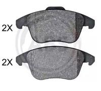 A.B.S. Plaquettes de frein Avant convient pour PEUGEOT 207 3/5 portes (WA, WC)