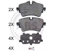 A.B.S. Plaquettes de frein Avant pour BMW X1 (F48) 2 Active Tourer (F45) 35072