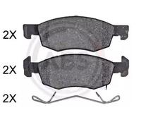 A.B.S. Plaquettes de frein Avant pour OPEL Corsa E 3/5 portes (X15) Plaquettes