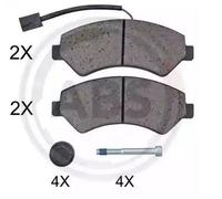 A.B.S. Plaquettes de frein pour OPEL Movano C Van (U9) Plaquettes de freins
