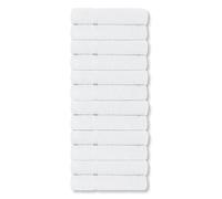 A & B TRADERS Lot de 12 gants de toilette extra absorbants en coton uni 500 g/m² 30 x 30 cm Blanc