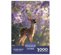 A Baby Cerf Puzzle 1000 Pièces Educa Jouet Divertissement Créatif De l'art De La Décoration Animaux Jeu Éduchatif Challenge Toy pour Adultes Et Enfants À Partir De 12 Ans 38x26cm/1000pcs