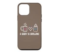 A Baby is Brewing Baby Shower Mom and Dad to Be Mommy Coffee Coque pour iPhone 12 Mini