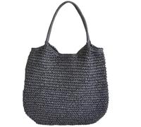 À Bandoulière Bohème En Paille Pour Femmes À Main De Plage Tissé Spacieux Avec Poignée Confortable Grand Panier Sous Les Bras