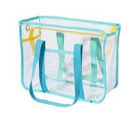 à bandoulière clair - fourre-tout à glissière à la mode, achats itinérants transparents | de gymnase de plage de plage résistante à l'eau Voir à travers le à main
