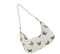 À Bandoulière Contemporain Tissu En Coton Et Lin Réutilisable Détails Floraux Artistiques Sacs Pratiques Sous Les Bras Pour Femmes À Bandoulière En Lin Pratique