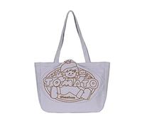 À Bandoulière De Coréen Pour Femmes Fourre-tout Capacité Dames Toile Main Imprimé Dessin Animé Mignon Livre D'étudiant Femmes Bandoulière En Toile Dames Main