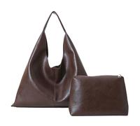 À Bandoulière En Cuir PU Pour Femmes Élégantes Avec Intérieur Spacieux Et Sous Les Bras Main Polyvalent 2 Pièces Ensemble Main En Cuir PU