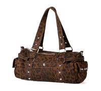 À Bandoulière En Nylon Imprimé Léopard Japonais Coréen Design Unique À Main Léger Sous Les Bras Pour Femmes Quotidien Tendance Imprimé Léopard