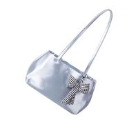 À Bandoulière En Nylon Pour Femmes Sensation De Soie Esthétique Pour Le Travail Et Les Loisirs Sous Les Bras Élégant Main D'étudiant De Couleur Unie Main En Nylon