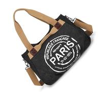 À Bandoulière En Toile Avec Lettres La Mode Pour Transporter Les Essentiels Coréens Main Bandoulière De Capacité Livre D'étudiant Épaule De Voyage