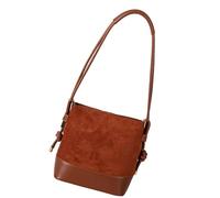 À Bandoulière Seau Décontracté Avec Garniture En PU Et Main Rétro Spacieux Sous Les Bras Pour Diverses Occasions Main De Coréen Tendance