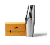 A Bar Above Ensemble de shakers Boston professionnels de 532 ml en acier inoxydable lesté pour barmen, shaker de bar en acier 304 de qualité supérieure, outils de barman essentiels pour mélanger les