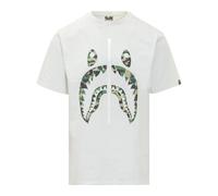 A Bathing APE - ABC Camo Shark Tee - Homme - Tops - Blanc - Taille: L