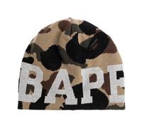 A Bathing Ape, Homme, Accessoires, Beige, Taille: ONE Size 1st Camo Knit Beanie