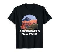 A Bear in The Mountain Adirondacks New York Randonnée Voyage T-Shirt