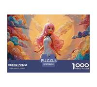 A Beautiful Anime-Style Illustration 1000 Pcs Carton Extra-épais Lot de Puzzles Anime Fairy Stimulant Et Éducatif Jeu Créatif Puzzles As Birthday Gifts 38x26cm/1000pcs