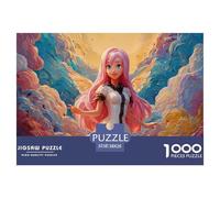 A Beautiful Anime-Style Illustration 1000 Pcs Carton Premium Coffret De Puzzles Anime Fairy Stimulant Et Éducatif Jeu Créatif Puzzles pour Adultes Et Enfants 38x26cm/1000pcs