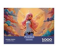 A Beautiful Anime-Style Illustration 1000 Pcs Carton Premium Lot de Puzzles Anime Fairy Stimulant Et Éducatif Défi Unique Puzzles pour Adultes Et Enfants 70x50cm/1000pcs