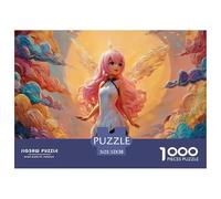 A Beautiful Anime-Style Illustration 1000 Pièces Carton Premium Lot de Puzzles Anime Fairy Stimulant Et Éducatif Jeu Familial Puzzles As Birthday Gifts 52x38cm/1000pcs