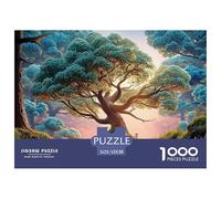 A Beautiful Painting of Trees with Glowing Leavef 1000 Pièces Carton Premium Coffret De Puzzles Towering Ancient Tree Extrêmement Difficile Jouet D'anniversaire Puzzles Pour La Décoration Intérieure 5