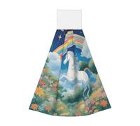 A Beautiful Unicorn Coral Velvet Lingettes de nettoyage absorbantes pour cuisine, salle de bain, voiture, camping