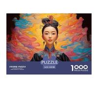 A Beautiful Woman from The Qing Dynasty 1000 Pièces Carton Extra-épais Puzzle À Faire Soi-même Radiant Beautiful Lady Stimulant Et Éducatif Jeu Familial Puzzles Pour Adultes Et Enfants 52x38cm/1000pcs