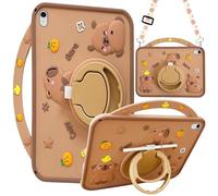 A-BEAUTY Coque Capybara pour enfants compatible avec Huawei MatePad 11.5 S 2024, coque Capybara en silicone antichoc avec porte-stylo, poignée de support, bandoulière