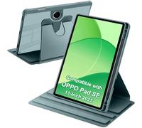 A-BEAUTY Coque Compatible avec Oppo Pad SE 11 Pouces 2025 avec Porte Pencil, Étui Housse Protection Dos Transparent Antichoc, Rotation à 360° Support, Vert Foncé