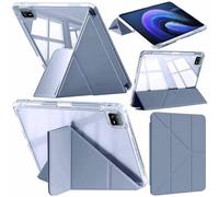 A-BEAUTY Coque Compatible avec Xiaomi Pad 6/6 Pro 11 Pouces 2023 avec Porte Pencil, Coque Transparente Antichoc, Support Forme de Y 6 en 1, Veille/Réveil Auto, Lavande