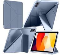 A-BEAUTY Coque Compatible avec Xiaomi Redmi Pad SE 11 Pouces 2023 avec Porte Pencil, Coque Transparente Antichoc, Support Forme de Y 6 en 1, Veille/Réveil Auto, Lavande