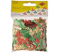 A Beistle Creation- Fanci-Fetti Sombreros, 57816, Rouge/Or/Vert, Taille Unique