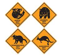 A Beistle Creation Outback Rock Weekend Critter Crossing Lot de 4 panneaux de découpe