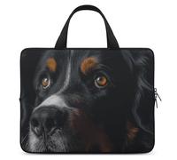 A Bernese Dog Housse pour ordinateur portable ultra fine et étanche 10 pouces Sac de protection portable avec dragonne