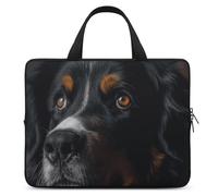 A Bernese Dog Housse pour ordinateur portable ultra fine et étanche 12 pouces Sac de protection portable avec dragonne