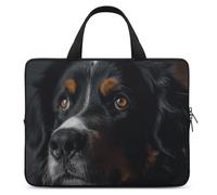 A Bernese Dog Housse pour ordinateur portable ultra fine et étanche 13" avec dragonne