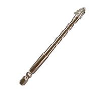 à béton hexagonal - excentrique denté à quatre tranchants - Jeu de forets à carrelage en acier allié - à pierre de précision pour maçonnerie dure - Progression de perçage rapide