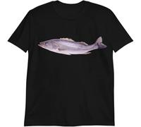 A Big Fish Was Hung Up T Shirt Casual Graphic Comfortable Tees Black XL