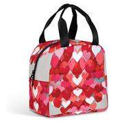 A Big Heart Petit sac à déjeuner pour homme et femme, sac fourre-tout isotherme portable avec poignée, étanche, réutilisable, pour le travail, le pique-nique, les voyages