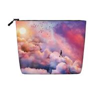A Bird in The Bush Faux Chanvre Faux Chanvre Maquillage Trousse De Voyage Trousse Cosmétique pour Femmes et Filles