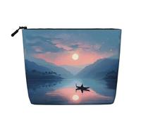 A Bird in The Bush Faux Chanvre Faux Chanvre Maquillage Trousse De Voyage Trousse Cosmétique pour Femmes et Filles