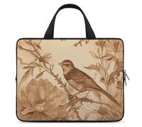 A Bird in The Field Housse pour ordinateur portable de 15 pouces ultra fine et imperméable avec dragonne