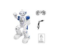 (A,blue)RC Robot Toy Children's Toys Dance Sing Remote Control Intelligence Plastic Birthday Present Fun Rechargeable For Kids 25-26s