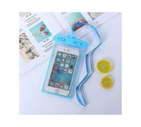 (A-Blue)Waterproof Phone Case Drift Diving Swimming Waterproof Bag For 6inch Mobile Cover Pouch Bag Case Underwater Dry Bag Case Cover X