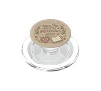 A Book A Day Keeps The Mental Breakdown Away Floral Bookish PopSockets PopGrip pour MagSafe