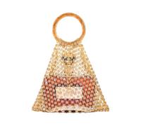à Bouteille, Mailles incrustées de, Plum Gold | Pochettes à vin élégantes avec poignée en résine avec, pour bouteille d ' eau fourre-tout pour bouteille