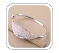 (A) Bracelet à breloques en argent, réglable, tendance, cadeau pour femmes, bracelet classique en argent pour anniversaire, Saint-Valentin,
