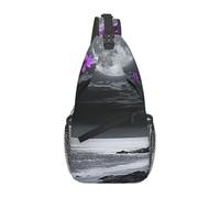 A Bright Moon Hung Over The Ocean Sac à bandoulière de voyage pour homme Sac à dos de randonnée